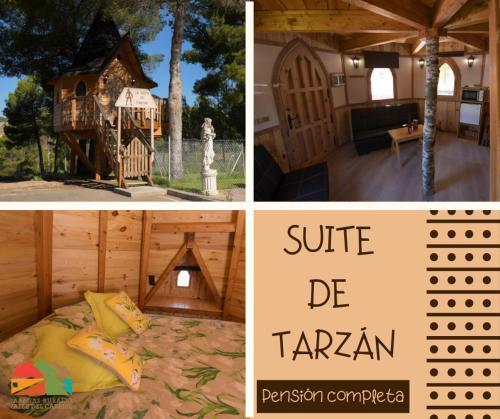 Imagen de la habitación del Alojamiento Rural Caba&ntilde;as Valle del Cabriel. Foto 18