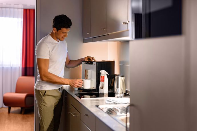 Imagen de la habitación del Apartahotel Adagio Frankfurt City Messe. Foto 6