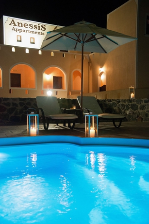 Imagen de la piscina del Apartahotel Anessis, Fira. Foto 16