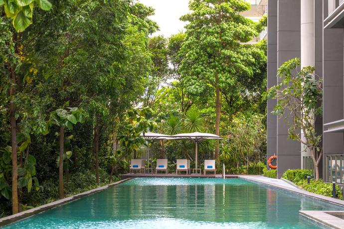 Imagen de la piscina del Apartahotel Fraser Residence Orchard, Singapore (sg Clean). Foto 16