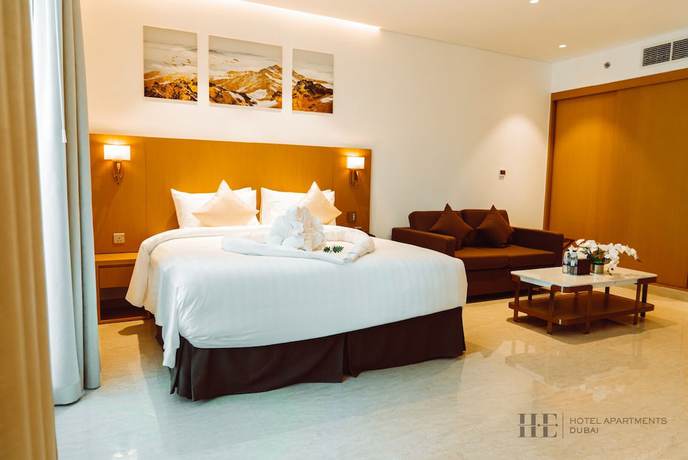 Imagen de la habitación del Apartahotel HE Hotel Apartments. Foto 7