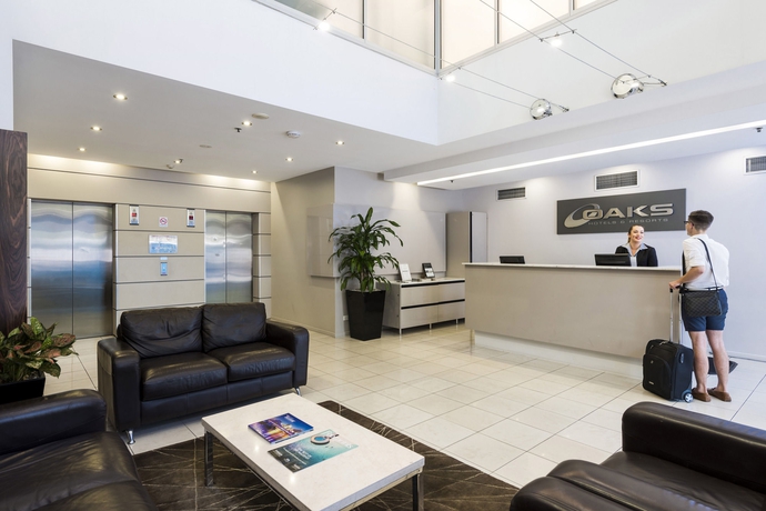 Imagen de los interiores del Apartahotel Oaks Brisbane Lexicon Suites. Foto 16