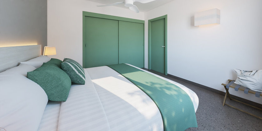 Imagen de la habitación del Apartamentos Aluasun Far Menorca Hotel. Foto 3