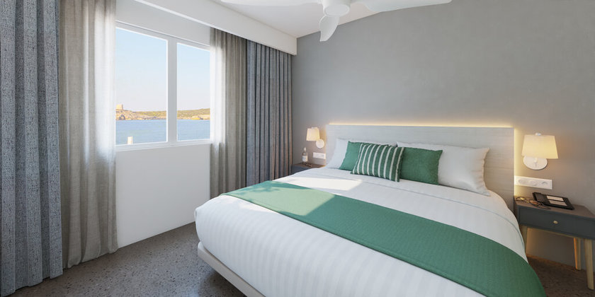 Imagen de la habitación del Apartamentos Aluasun Far Menorca Hotel. Foto 4