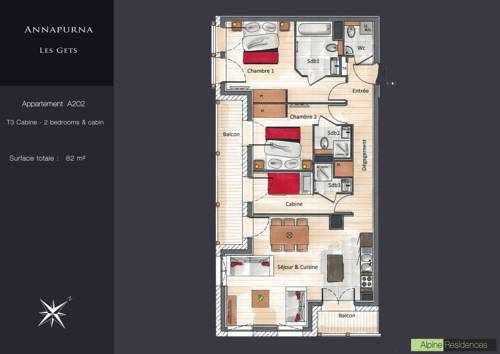 Imagen de la habitación del Apartamentos Annapurna, Les Gets. Foto 3