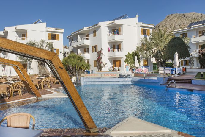 Imagen de la piscina del Apartamentos Aparthotel Flora, Puerto Pollensa. Foto 20