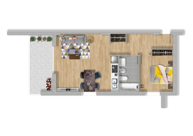 Imagen de la habitación del Apartamentos Els Llorers. Foto 14