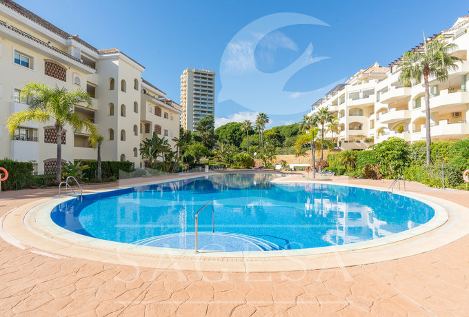 Imagen de la piscina del Apartamentos Hacienda Playa. Foto 24