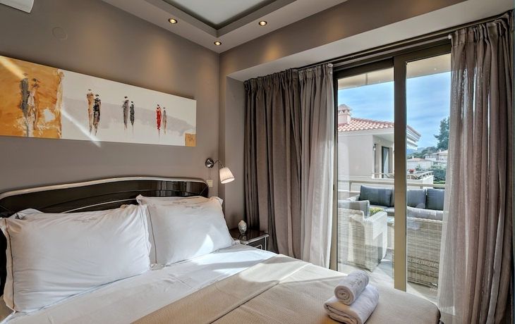Imagen de la habitación del Apartamentos Kassandra Village Resort. Foto 11