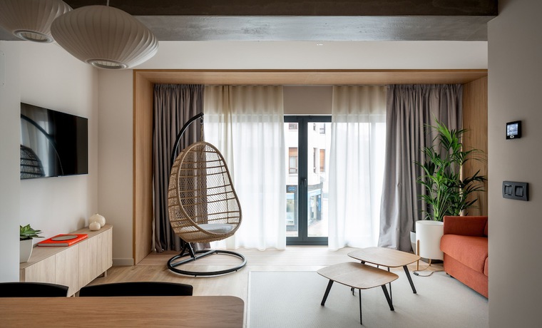 Imagen del bar/restaurante del Apartamentos Líbere Bilbao Museo. Foto 3