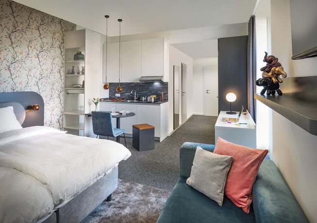 Imagen de la habitación del Apartamentos MASEVEN Frankfurt Messe. Foto 11