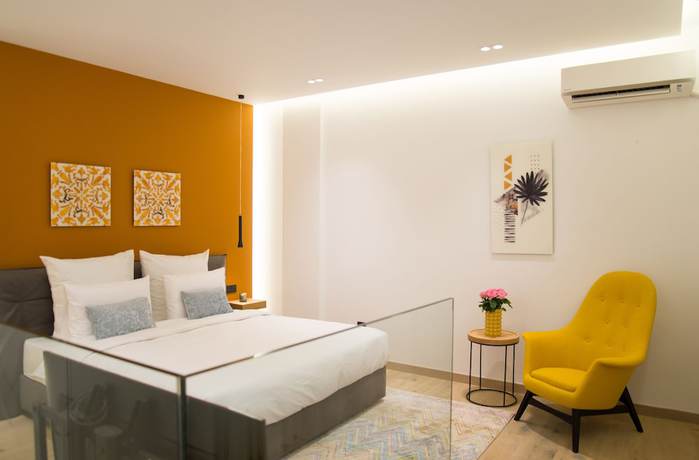 Imagen de la habitación del Apartamentos Pinacota Suites Athens. Foto 8