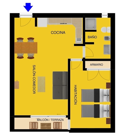 Imagen de la habitación del Apartamentos Serrella. Foto 13