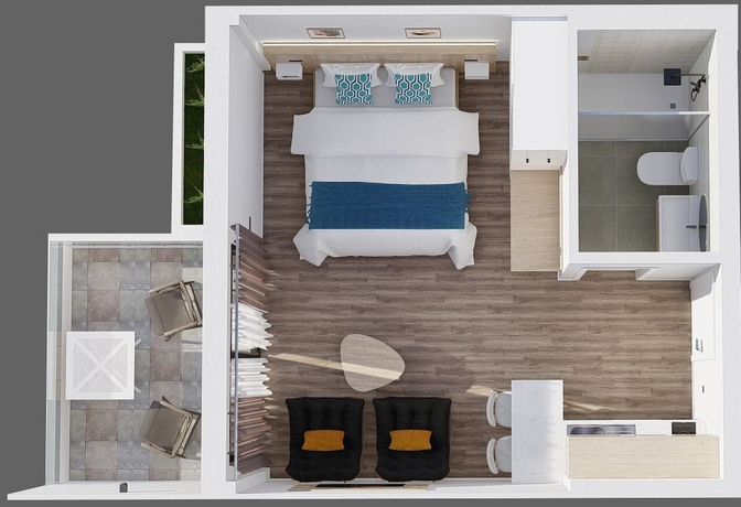 Imagen de la habitación del Apartamentos Servatur Hartaguna - Adults Only. Foto 6