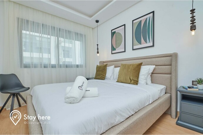Imagen de la habitación del Apartamentos Stayhere Rabat - Hay Riad - Sophisticated Residence. Foto 18