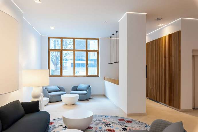 Imagen de los interiores del Apartamentos Studiohouse Frankfurt. Foto 16