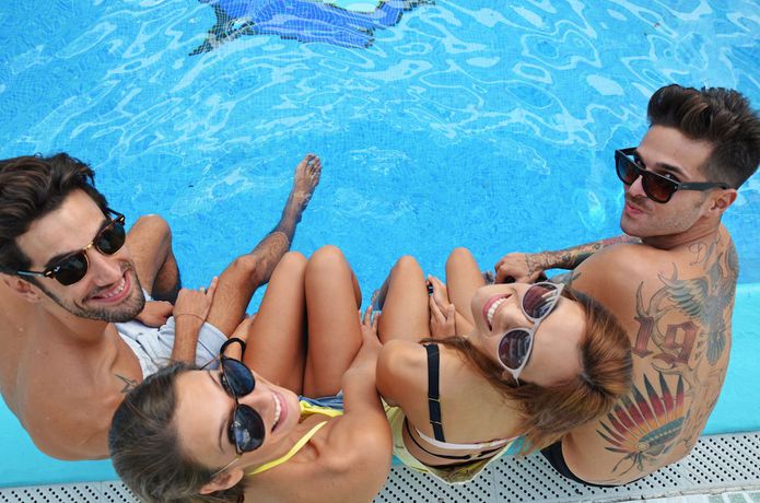 Imagen de la piscina del Apartamentos Vibra Jabeque Blue. Foto 13