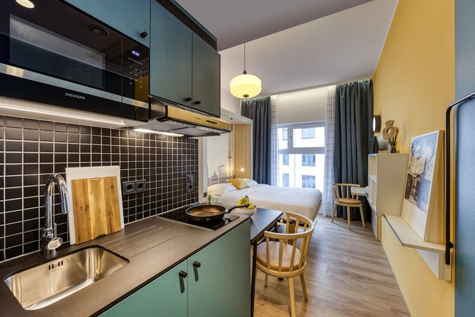 Imagen de la habitación del Aparthotel Adagio Access Hamburg. Foto 3