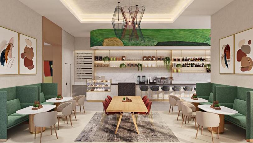Imagen del bar/restaurante del Aparthotel Bloom Arjaan by Rotana. Foto 2