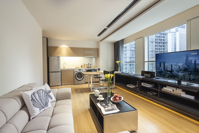 Imagen de los interiores del Aparthotel Citadines South Chengdu. Foto 9