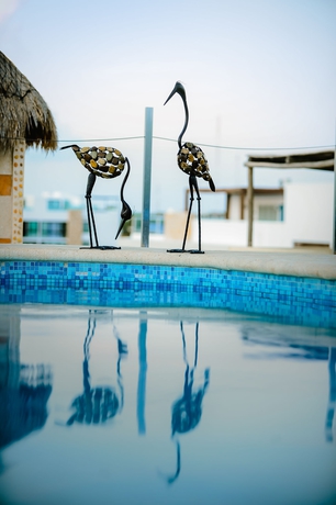 Imagen de la piscina del Aparthotel Encanto Riviera. Foto 16