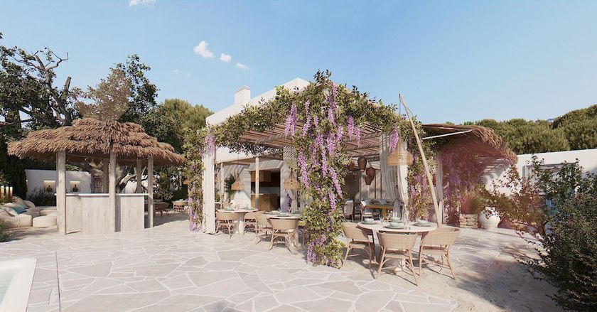 Imagen del bar/restaurante del Aparthotel Mar Suites Formentera By Universal Beach Hotels. Foto 2