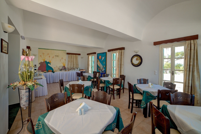 Imagen del bar/restaurante del Aparthotel Scorpios Beach Santorini. Foto 1
