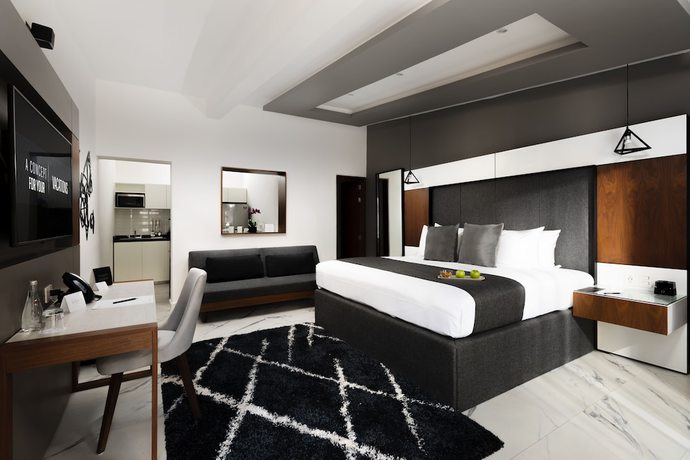 Imagen de la habitación del Aparthotel Seven Boutique, Canc&uacute;n. Foto 2