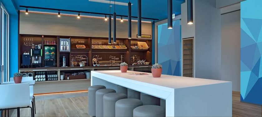 Imagen del bar/restaurante del B&B Bandb Hotel Stuttgart-neckarhafen. Foto 3
