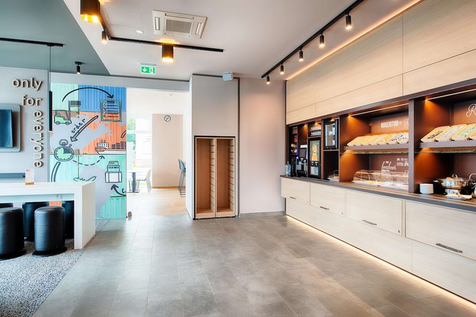 Imagen del bar/restaurante del B&B Bandb Hotel Stuttgart-neckarhafen. Foto 9