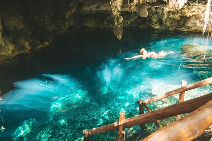 Imagen de la piscina del Camping Akumal Natura. Foto 19