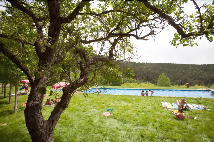 Imagen de la piscina del Camping Campalans, Borred&aacute;. Foto 19