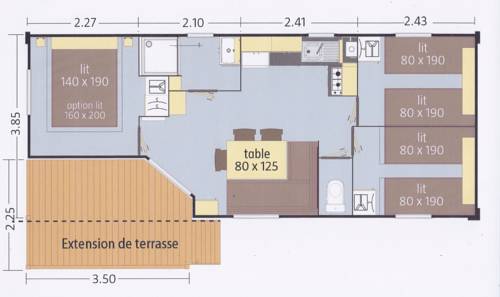 Imagen de la habitación del Camping De L'abbatiale. Foto 4