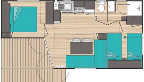 Imagen de la habitación del Camping La For&ecirc;t, SAINT-JEAN-DE-MONTS. Foto 4