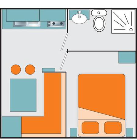 Imagen de la habitación del Camping Le M&eacute;diterran&eacute;e, HYERES. Foto 7
