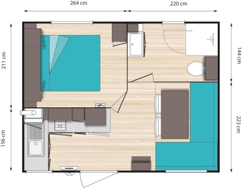 Imagen de la habitación del Camping Les Perouses. Foto 7