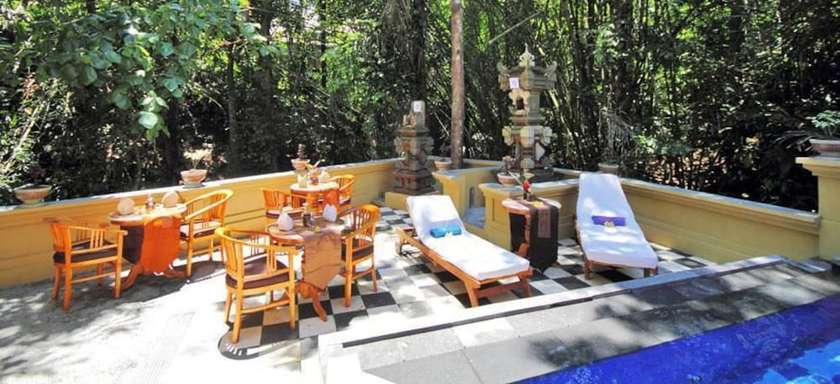 Imagen de la piscina del Hostal Bembengan Ubud Cottage. Foto 12