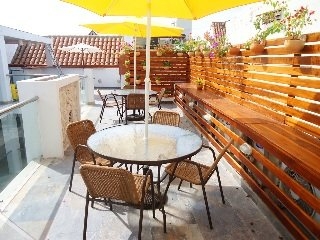 Imagen del bar/restaurante del Hostal Casa Victoria Cartagena. Foto 3