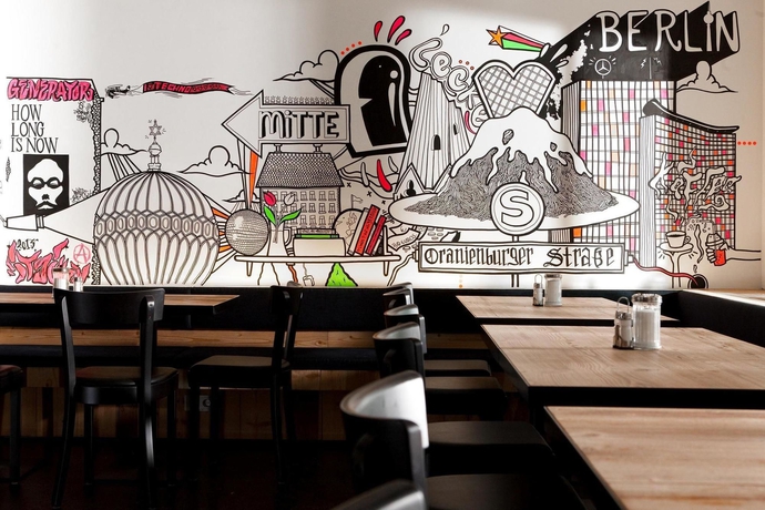 Imagen del bar/restaurante del Hostal Generator Berlin Mitte. Foto 3