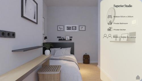 Imagen de la habitación del Hostal Home and CoLiving Pamplona. Foto 13