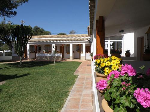 Imagen de los exteriores del Hostal Las Acacias, Los Ca&ntilde;os de Meca. Foto 15