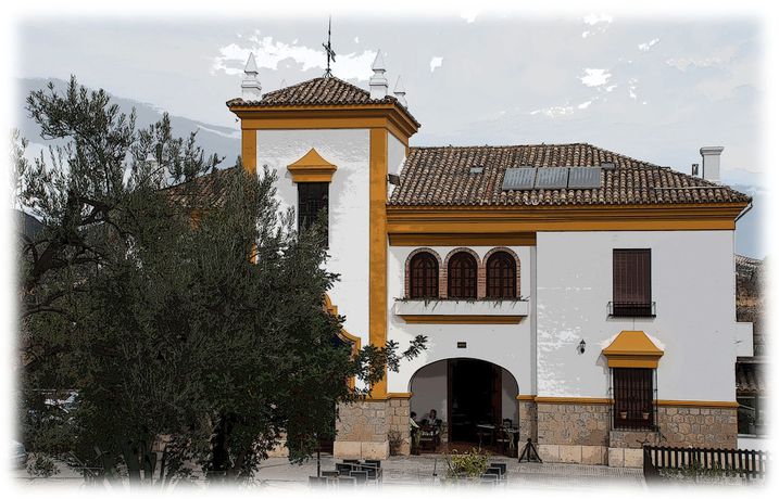 Imagen de los exteriores del Hostal Vía Verde De La Sierra. Foto 9