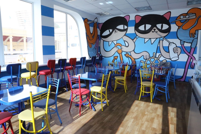 Imagen del bar/restaurante del Hostel Aqua, San Petersburgo. Foto 4