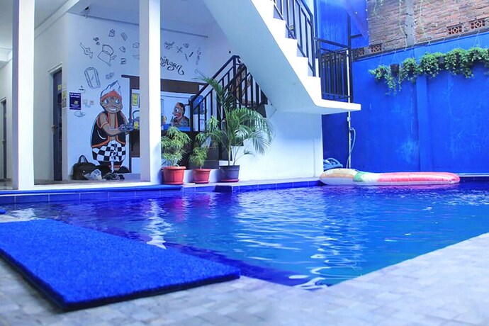 Imagen de la piscina del Hostel Bilik Bamboo -. Foto 74