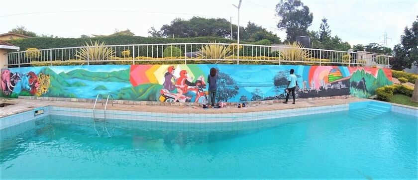 Imagen de la piscina del Hostel Discover Rwanda Youth. Foto 17