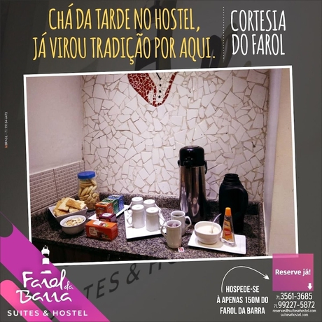Imagen del bar/restaurante del Hostel Farol Da Barra Suites E. Foto 2
