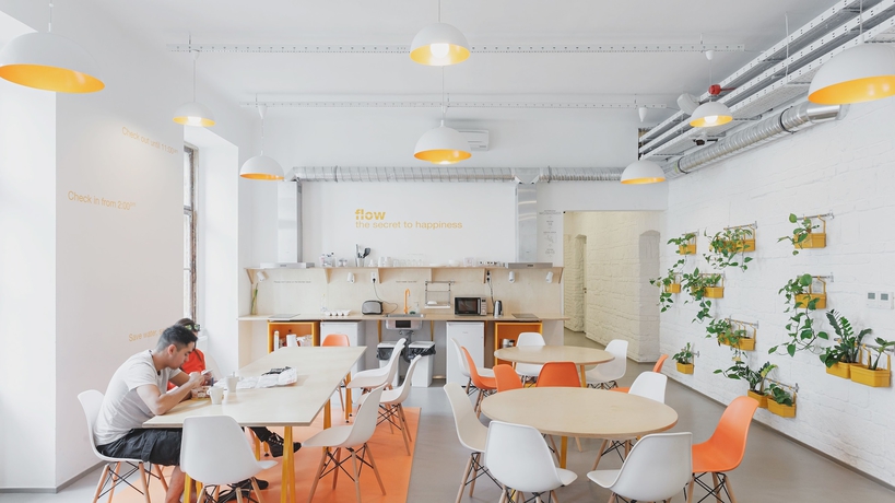 Imagen del bar/restaurante del Hostel Flow. Foto 3