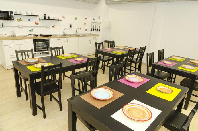 Imagen del bar/restaurante del Hostel La Fabrica Urban. Foto 2
