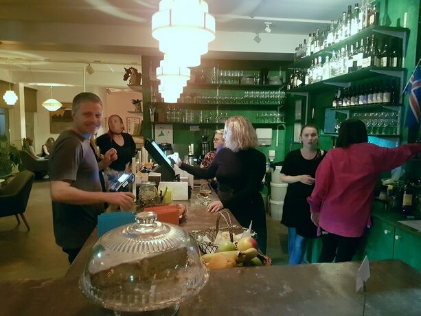 Imagen del bar/restaurante del Hostel Lækur, Reykjavik. Foto 9