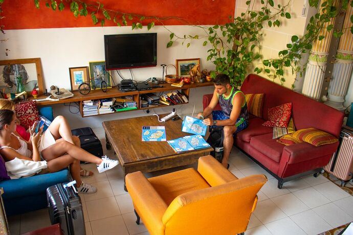 Imagen del bar/restaurante del Hostel Malti. Foto 10
